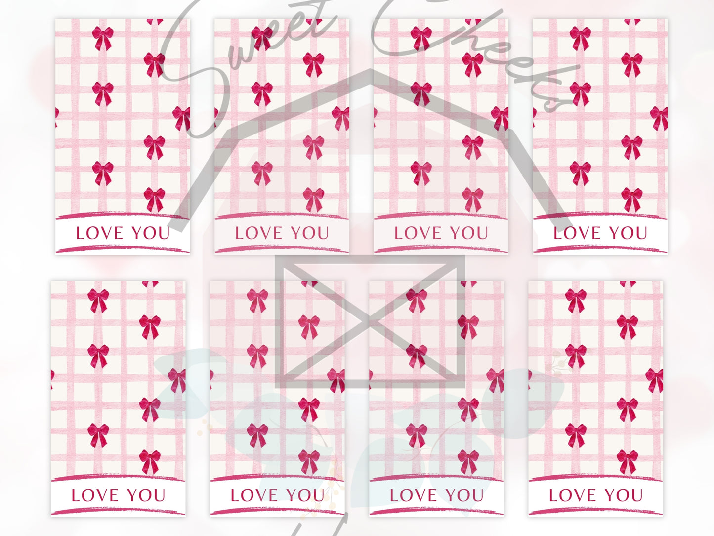 Valentine Coquette Cookie Gift Tag