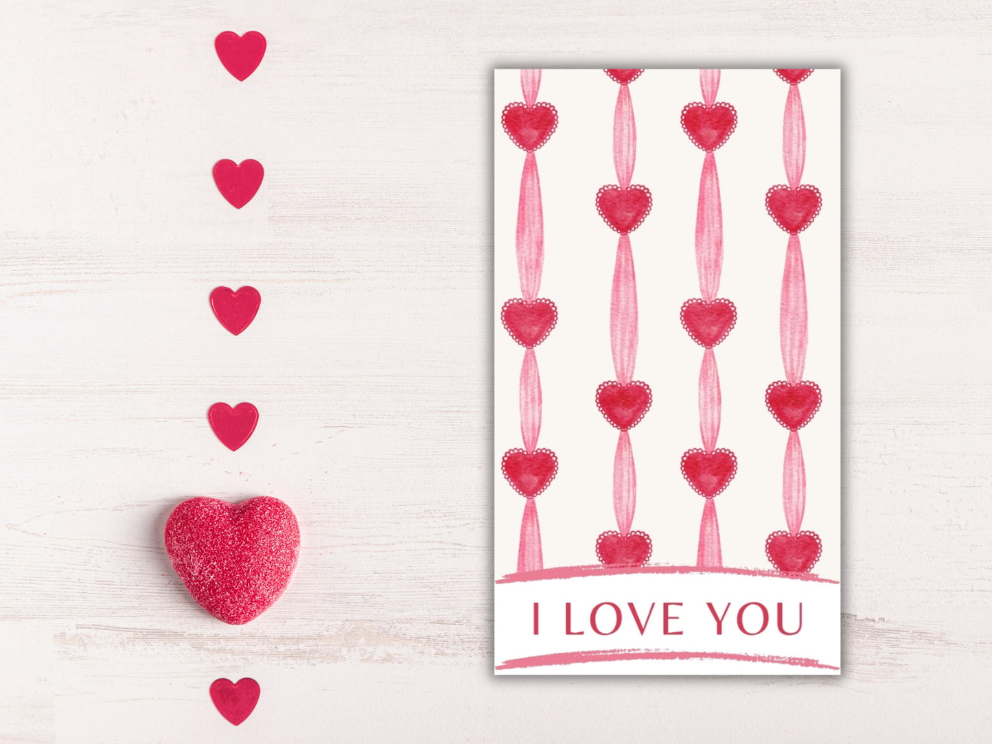 Pink Ribbons - Coquette - Cookie Card