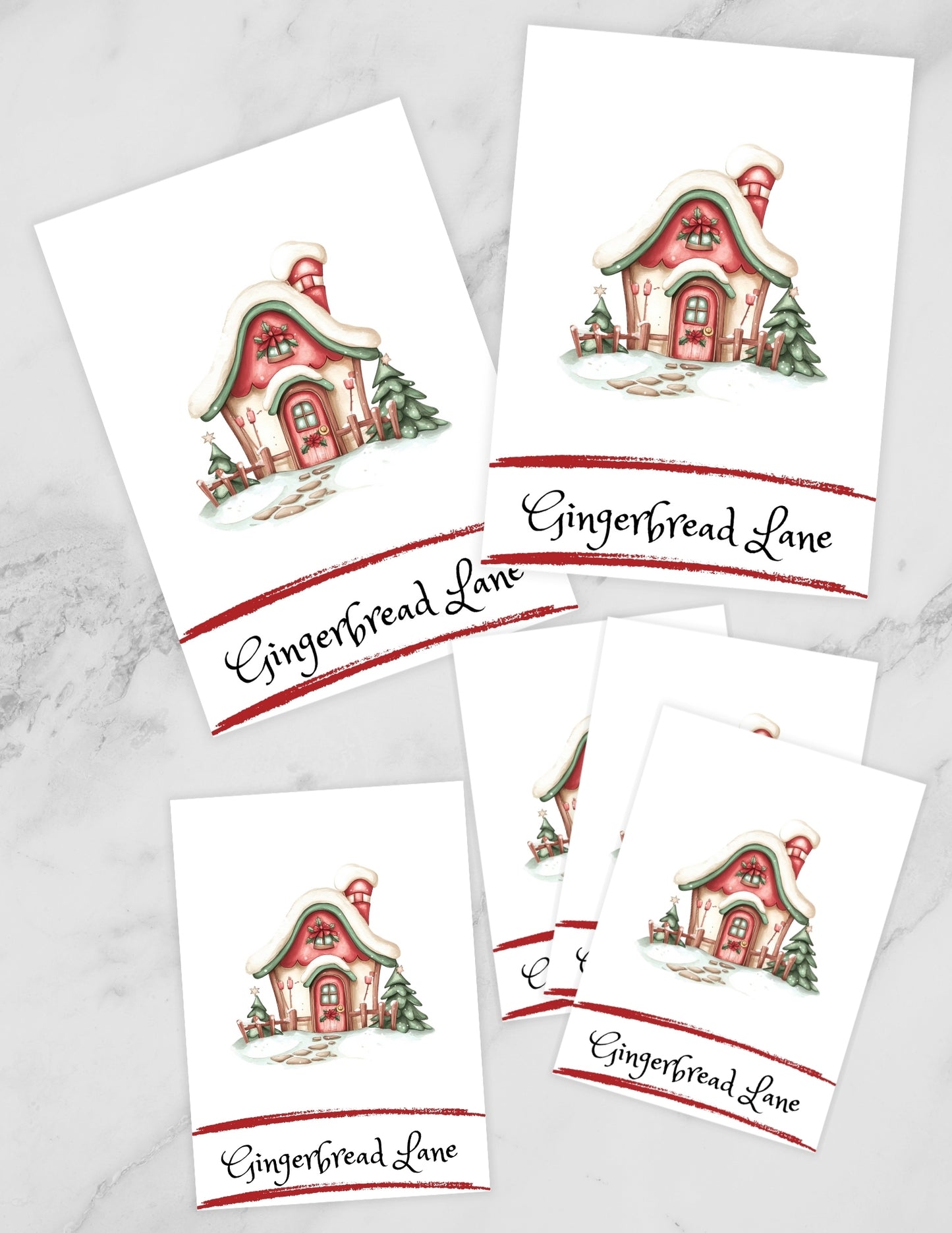 Gingerbread Lane Cookie Card