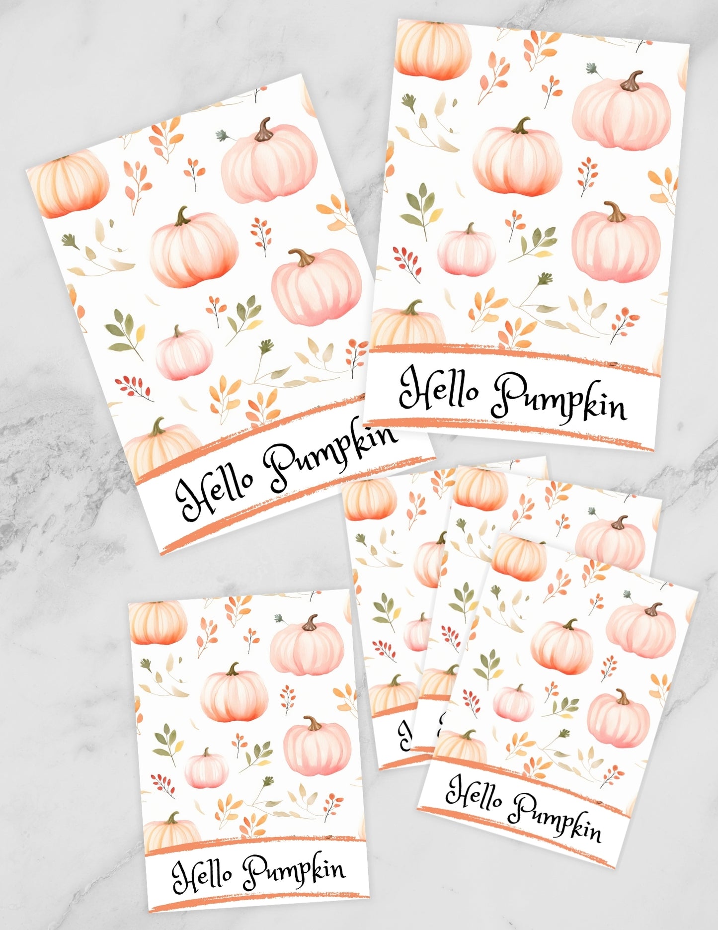 Hello Pumpkin Cookie Card