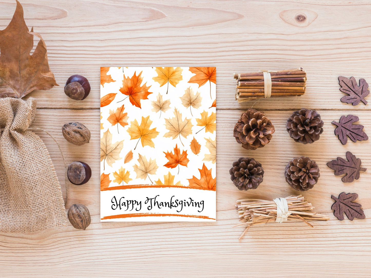 Happy Thanksgiving Cookie Card