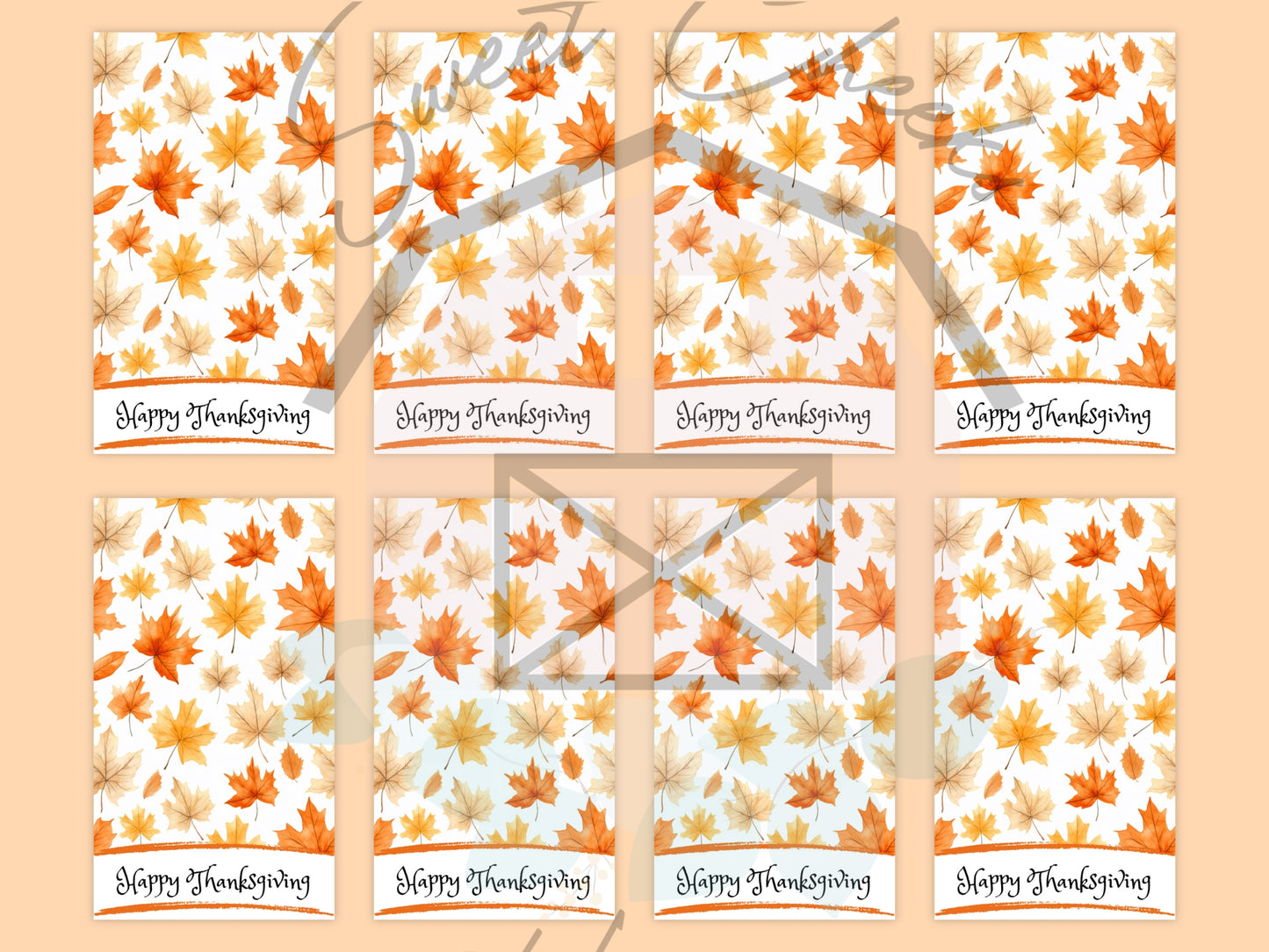 Happy Thanksgiving Cookie Gift Tag