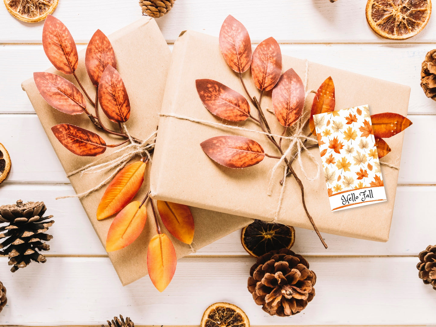 Hello Fall Cookie Gift Tag