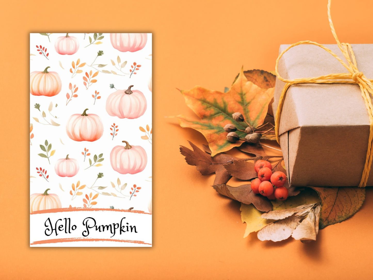 Hello Pumpkin Cookie Gift Tag