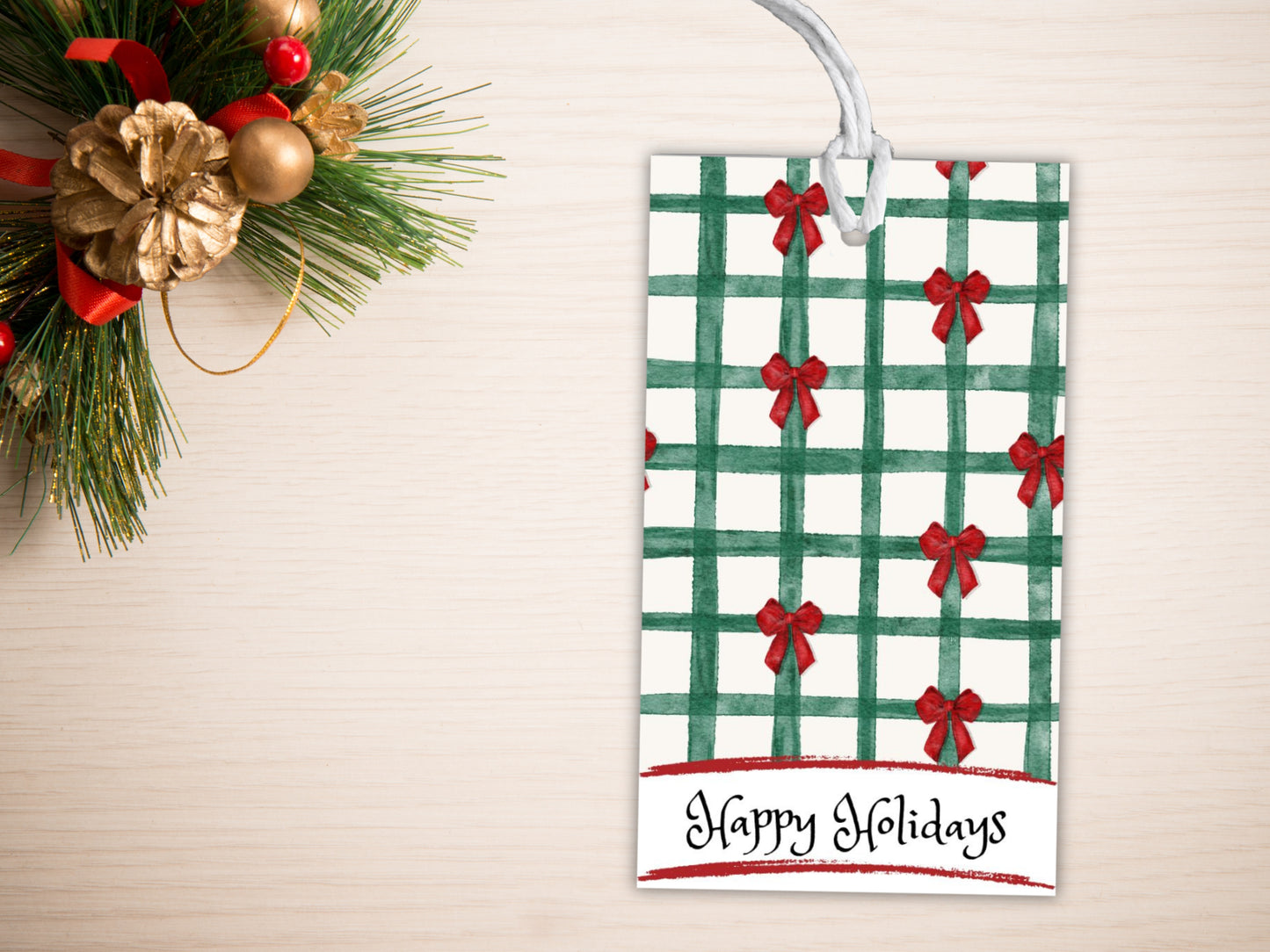 Christmas Coquette Cookie Gift Tag