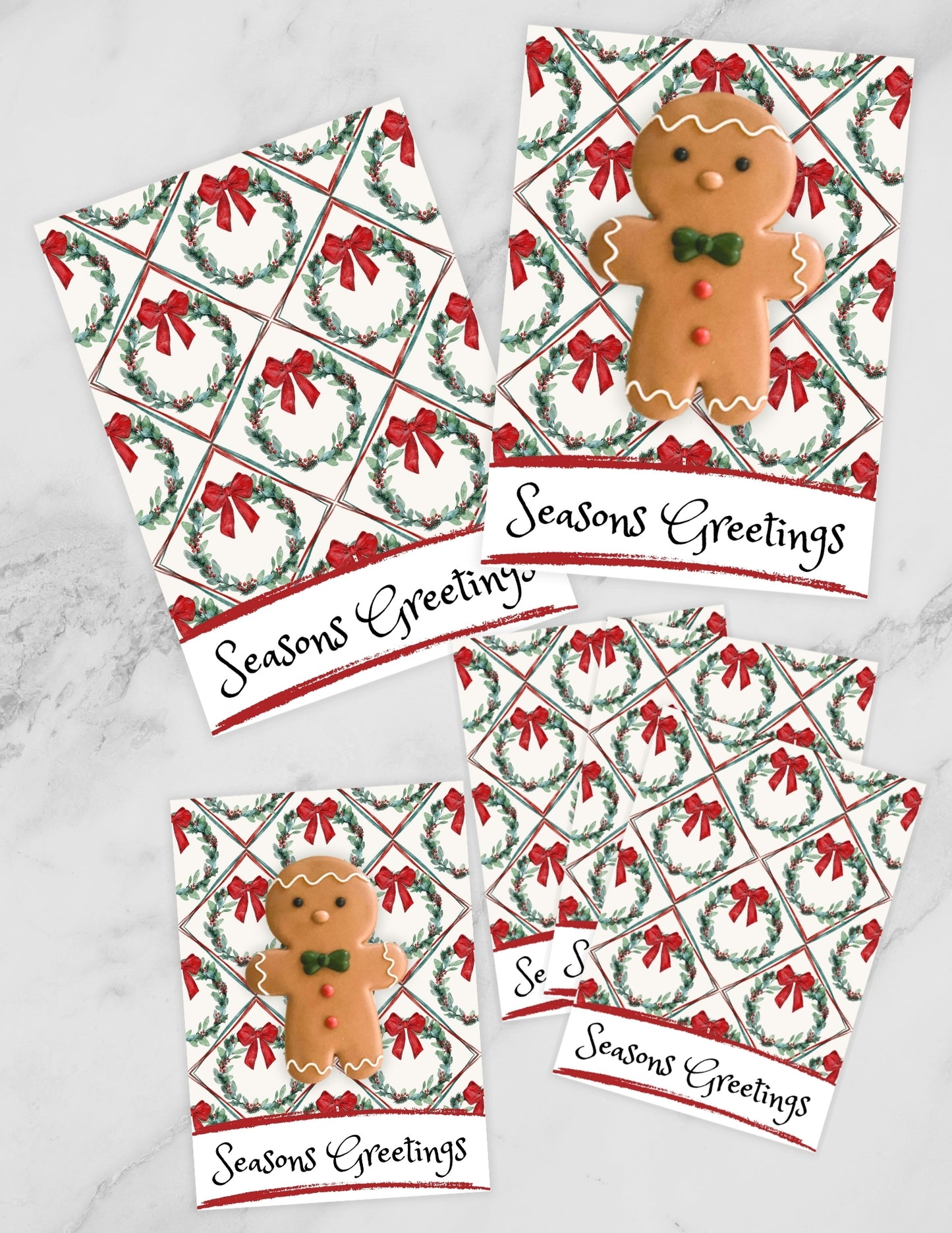 Christmas Wreath Cookie Card