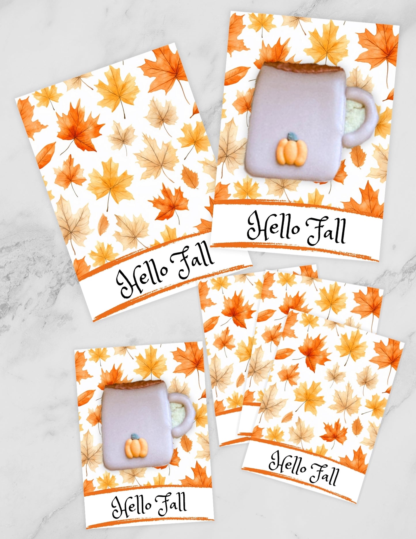 Hello Fall Cookie Card