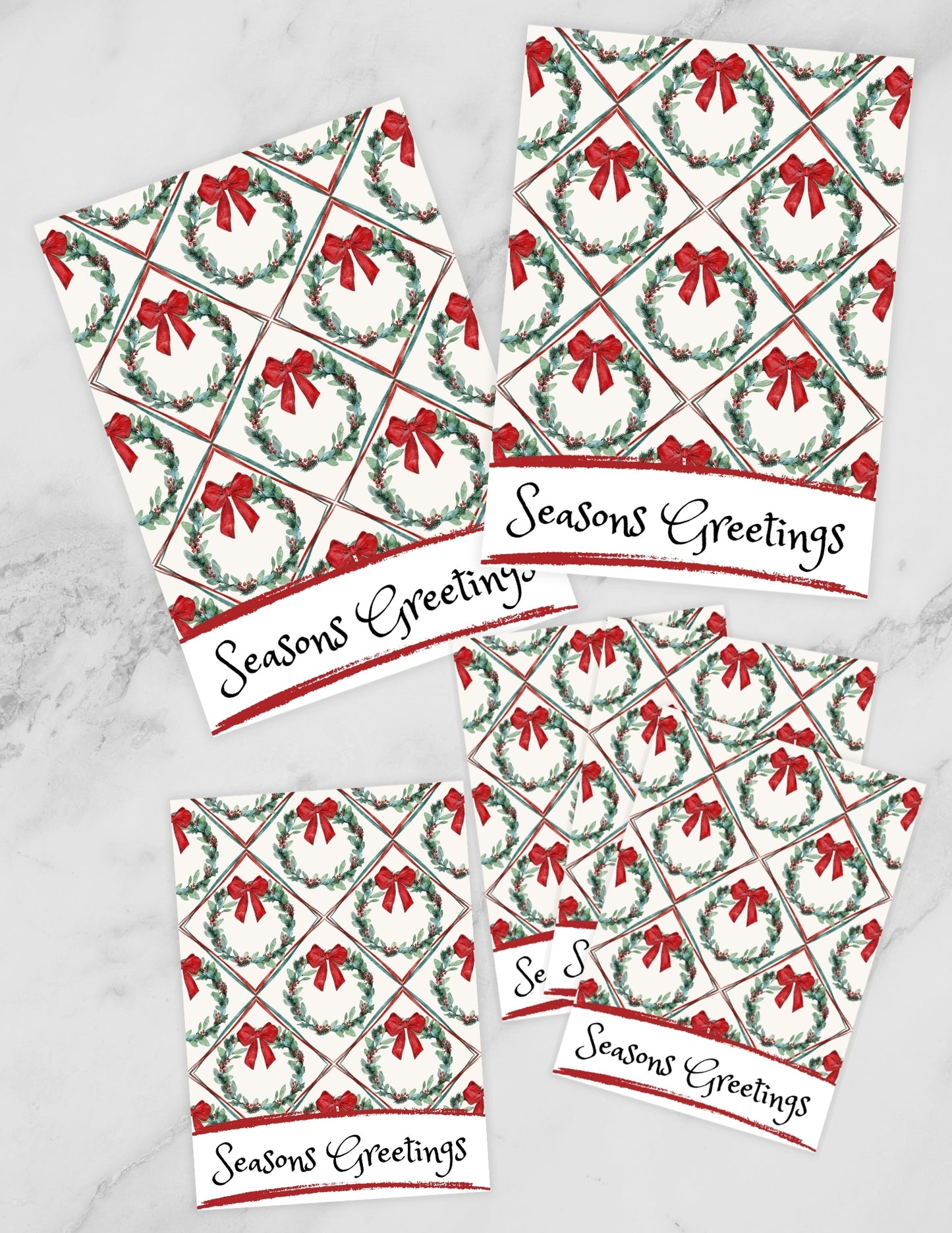 Christmas Wreath Cookie Card