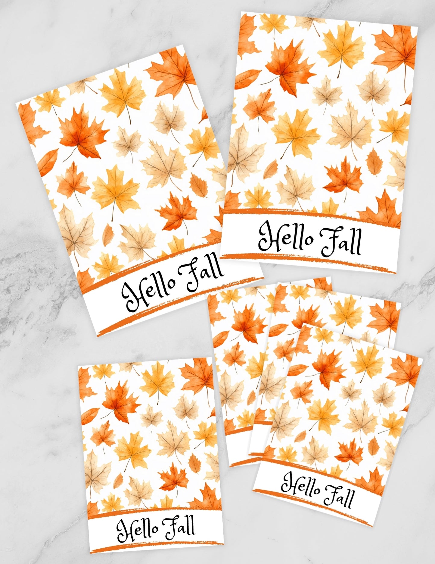 Hello Fall Cookie Card