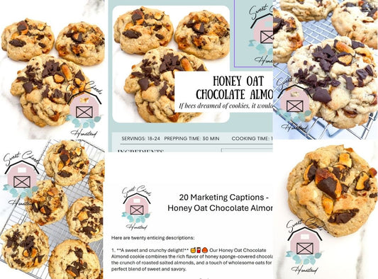 Honey Oat Chocolate Almond Cookie Marketing Bundle