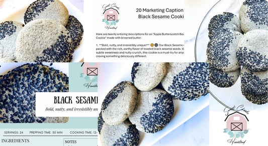 Black Sesame Cookie Marketing Bundle