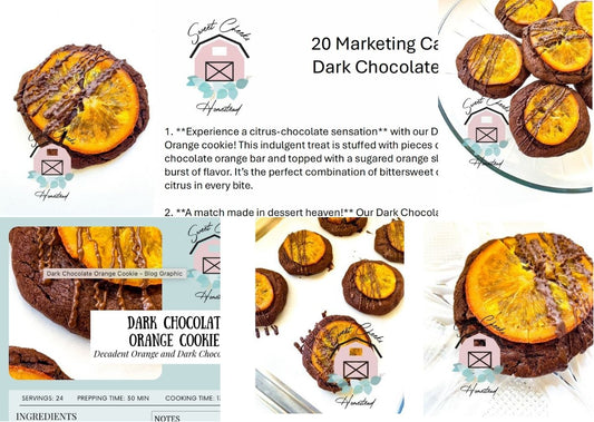 Dark Chocolate Orange Cookie Marketing Bundle