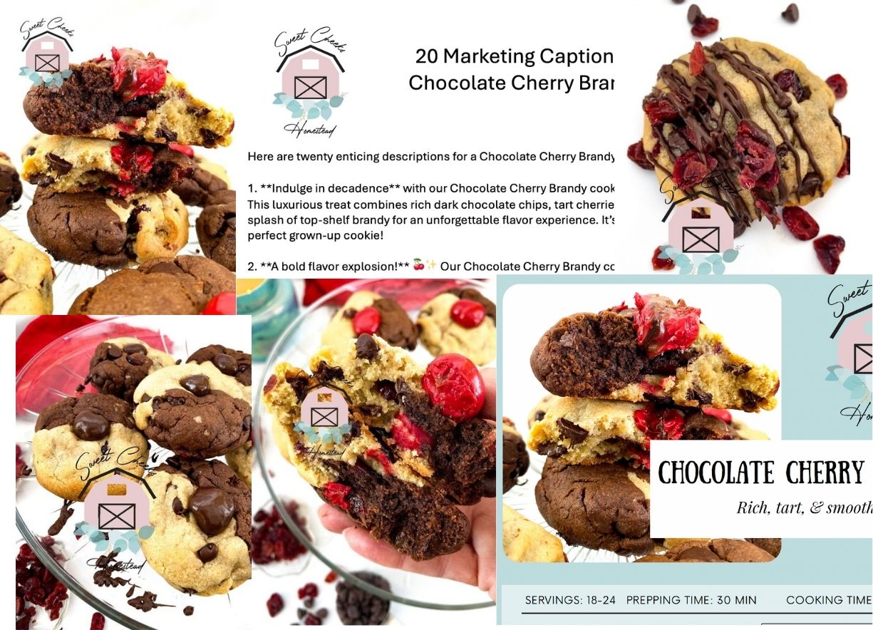 Chocolate Cherry Brandy Cookie Marketing Bundle