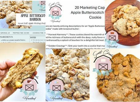 Apple Butterscotch Bourbon Cookie Marketing Bundle