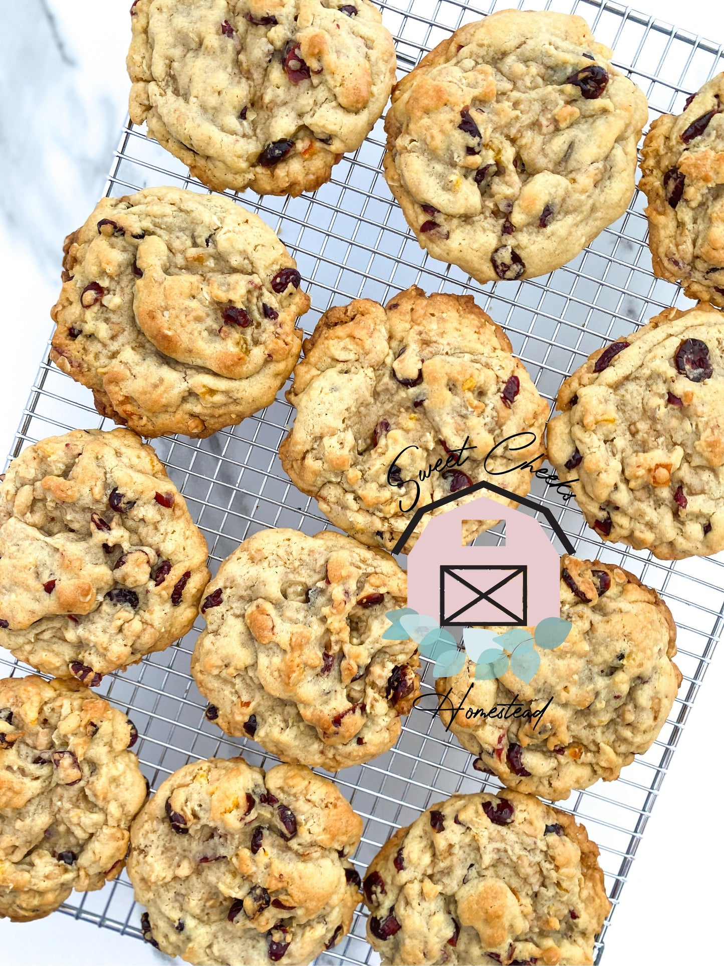 Cranberry Orange Oat Toffee Cookie Recipe