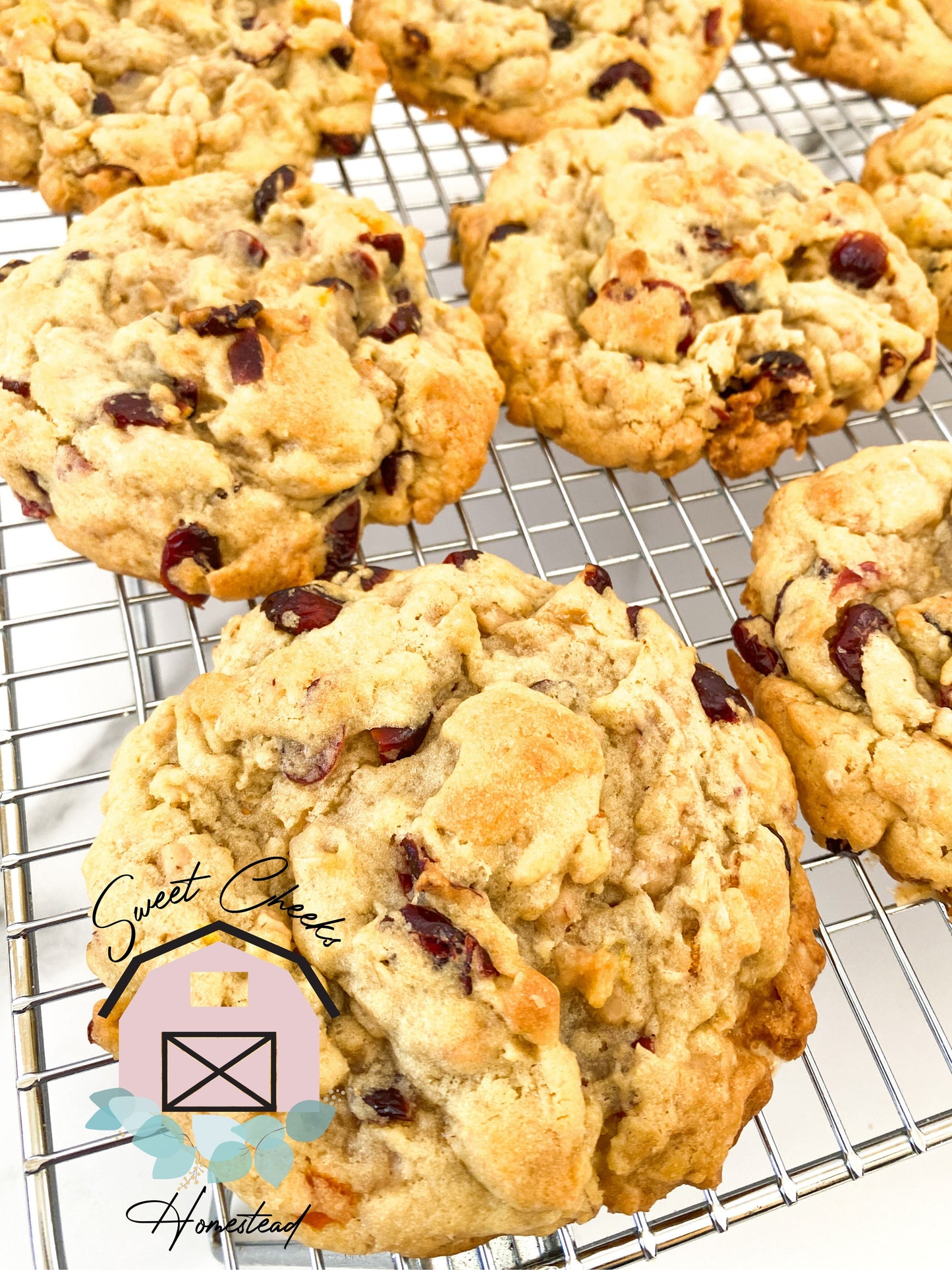 Cranberry Orange Oat Toffee Cookie Recipe