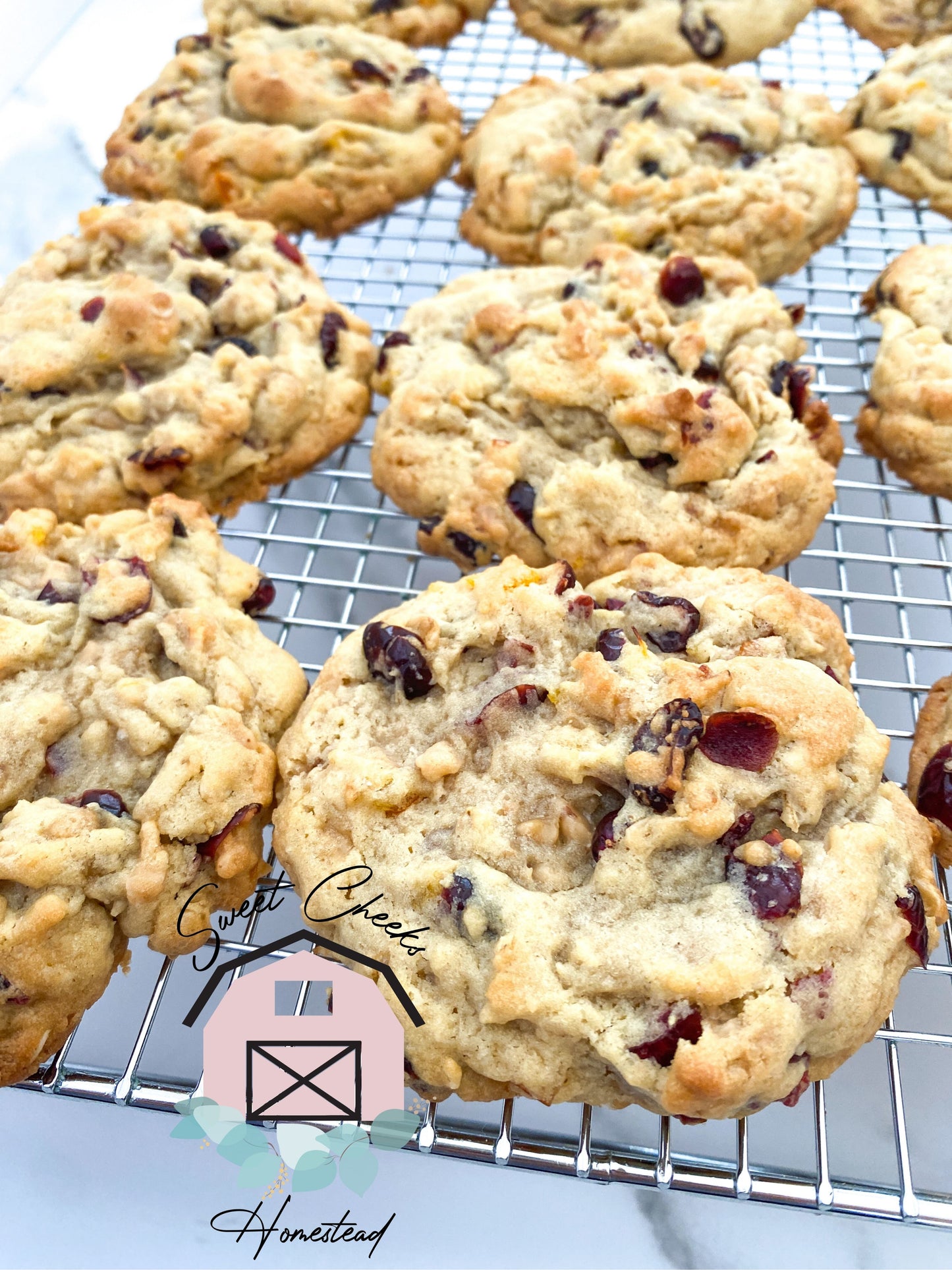 Cranberry Orange Oat Toffee Cookie Recipe