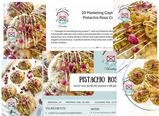 Pistachio Rose Cookie Marketing Bundle