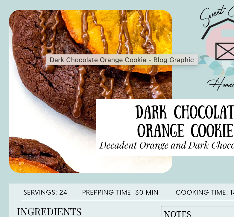 Dark Chocolate Orange Cookie Marketing Bundle