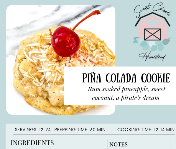 Piña Colada Cookie Marketing Bundle