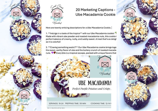 Ube Macadamia Cookie Marketing Bundle