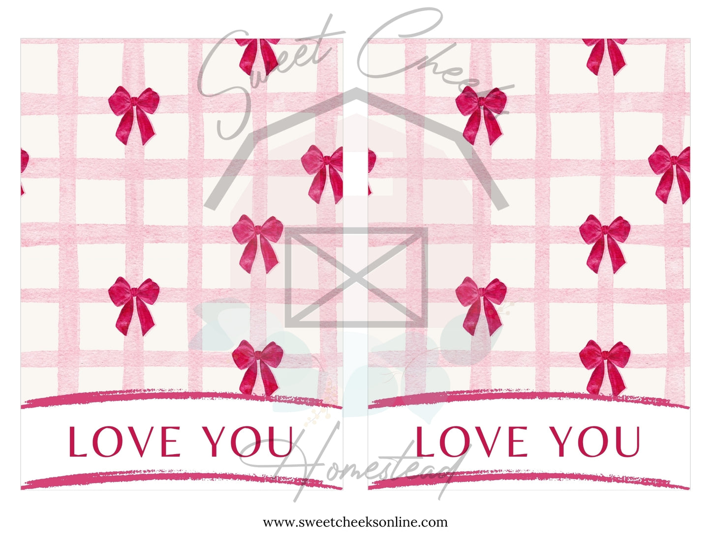 Valentine Coquette Cookie Gift Tag