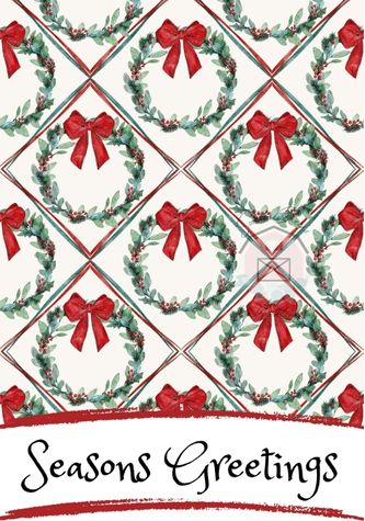 Christmas Wreath Cookie Card