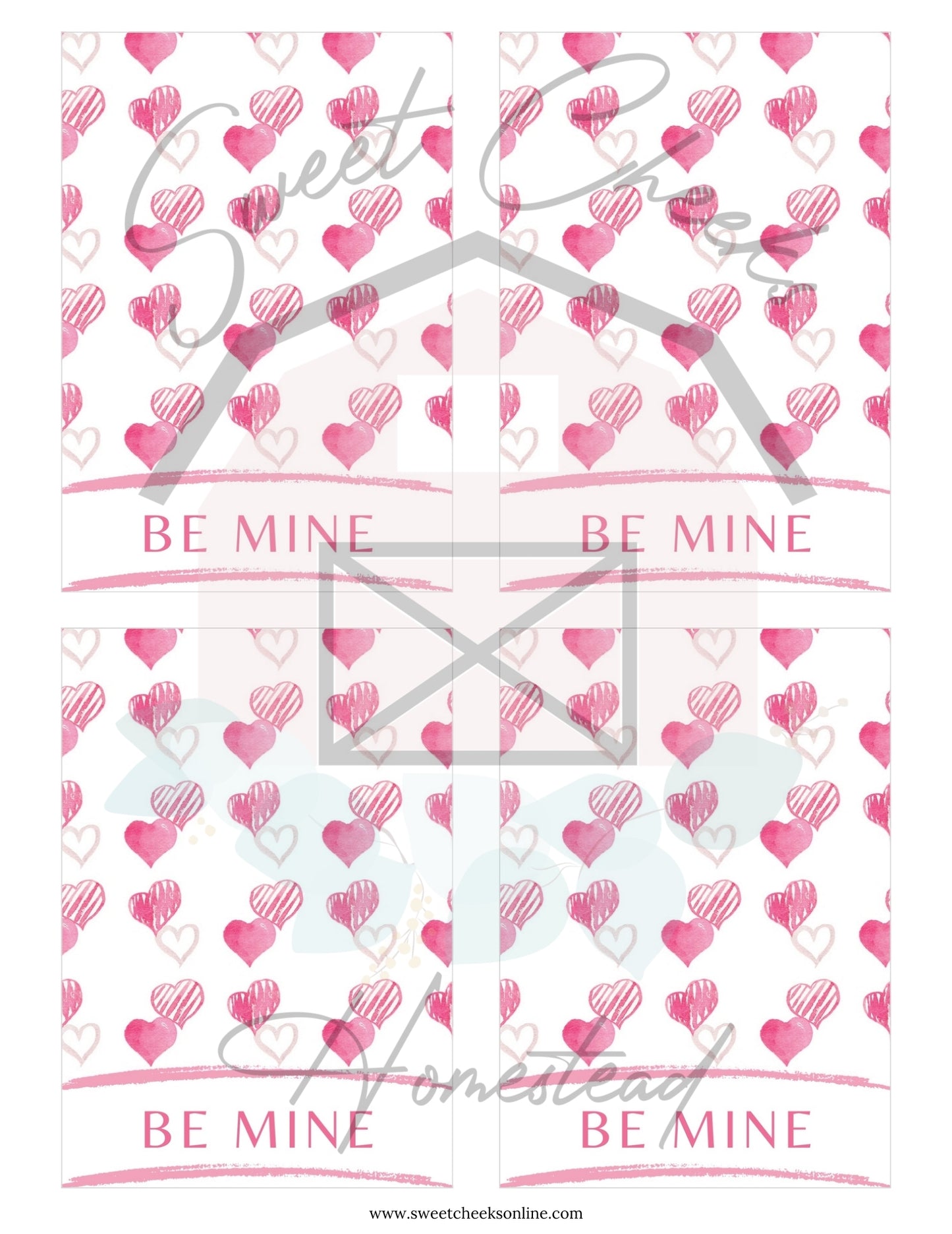 Be Mine Cookie Card