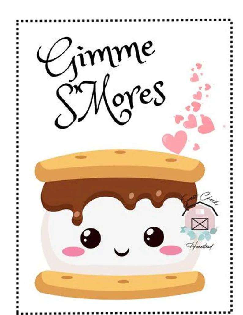 Smores Rectangular Cookie Tag